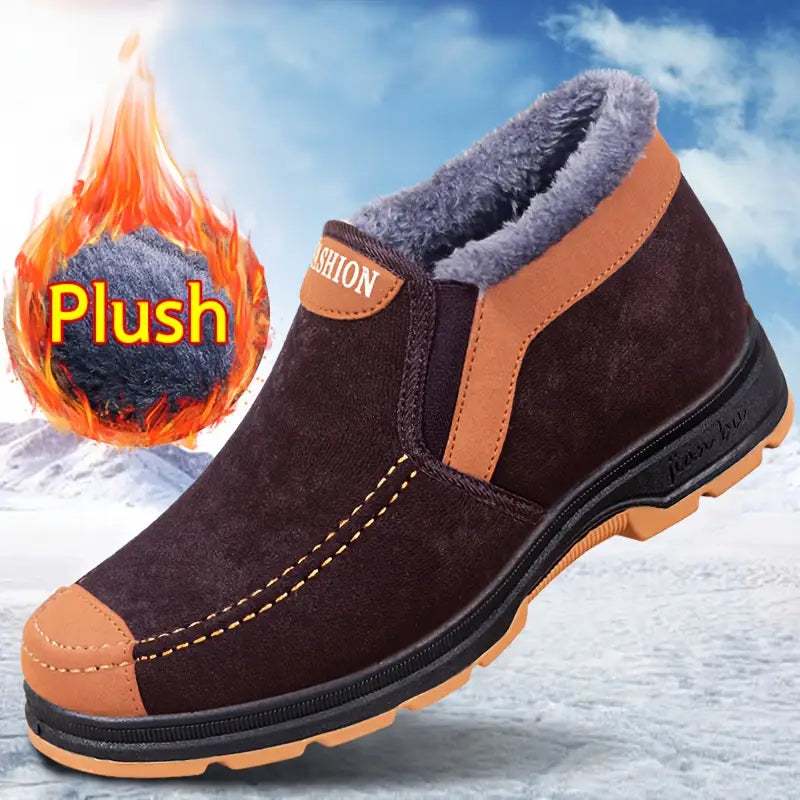 CozyFleece™ Men’s Comfort-Fit Slip-On Winter Boots