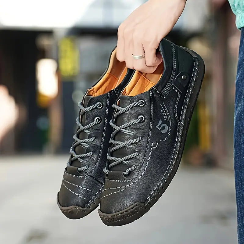2025 Handmade Leather Sneakers for Men – Supportive & Stylish