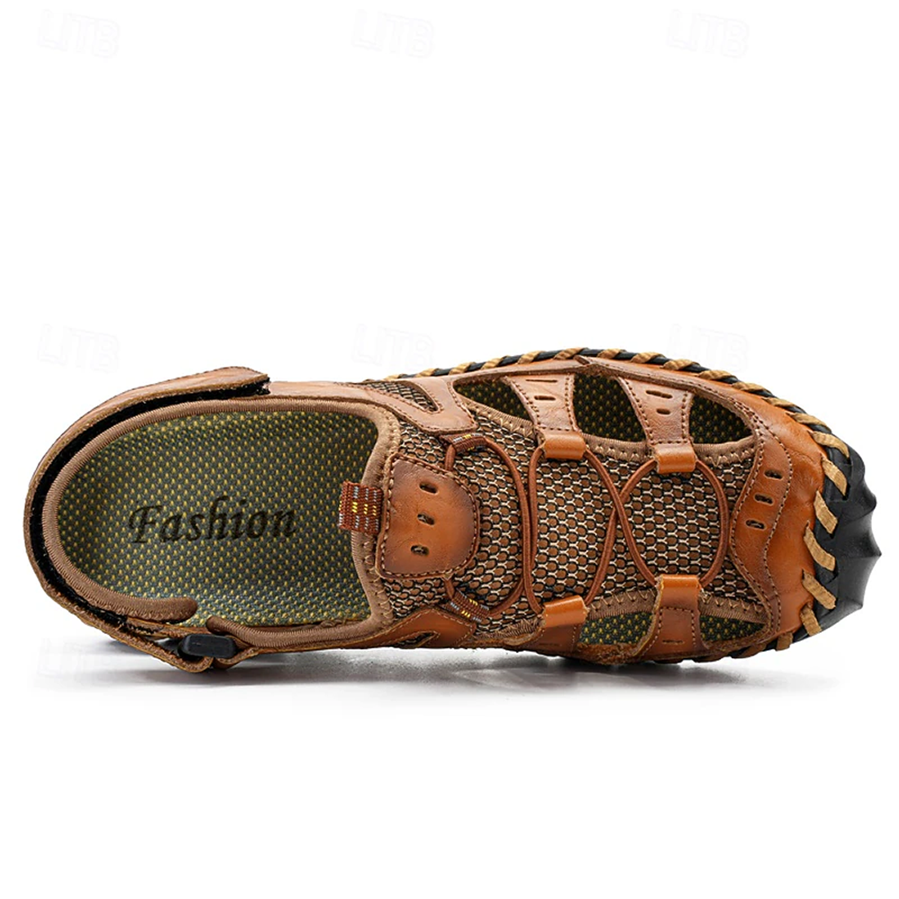 TrekStep™ Men’s Closed-Toe Comfort Sandals – Breathable Support for All-Day Walking