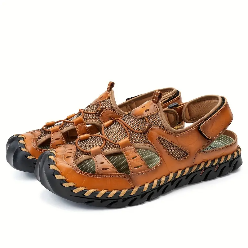 TrekStep™ Men’s Closed-Toe Comfort Sandals – Breathable Support for All-Day Walking