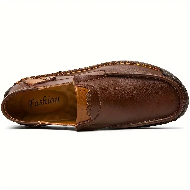 2026 EaseStep™ Classic Hand-Stitched Leather Loafers – Comfortable, Supportive, Slip-On