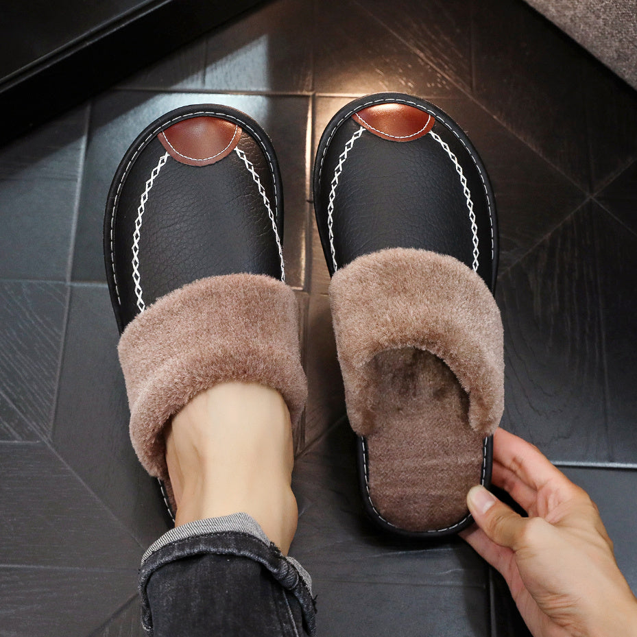 🔥 Men's Warm Arch Support Slippers – Non-Slip Comfort for Tired Feet