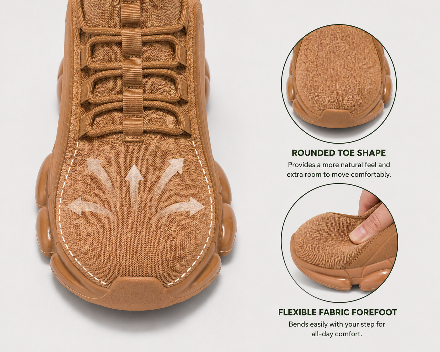 EaseStep™ Men's Lightweight Comfort & Support Sneakers