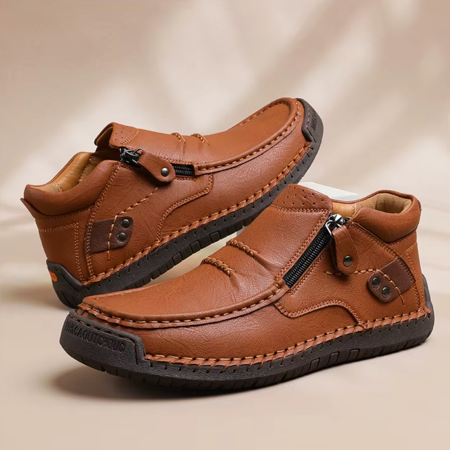 2026 EaseStep™ Classic Hand-Stitched Leather Loafers – Comfortable, Supportive, Slip-On