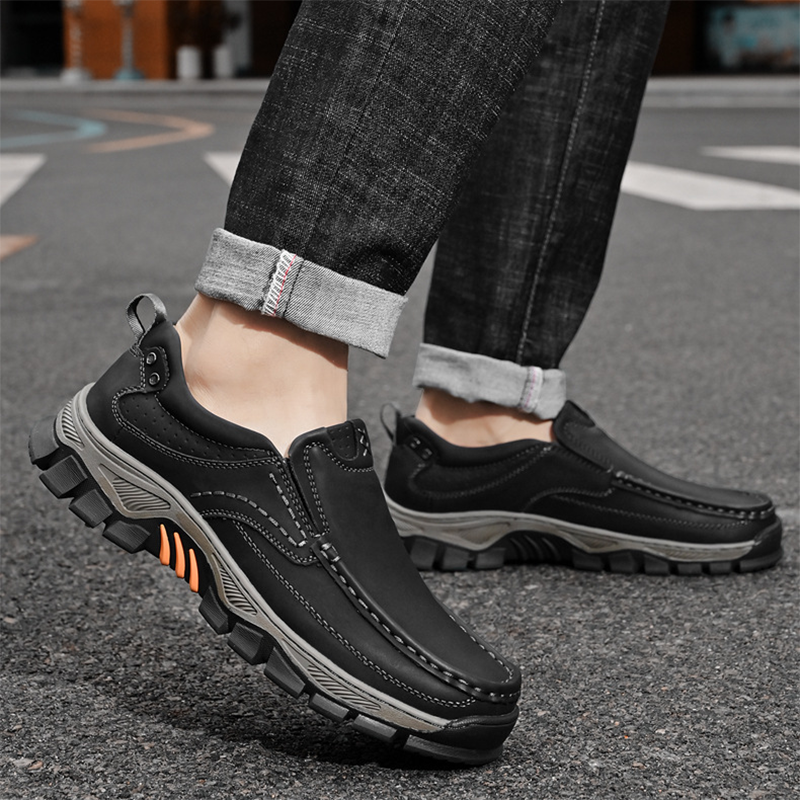 Men's Rugged Slip-On Shoes – Orthopedic Comfort & Wide Fit
