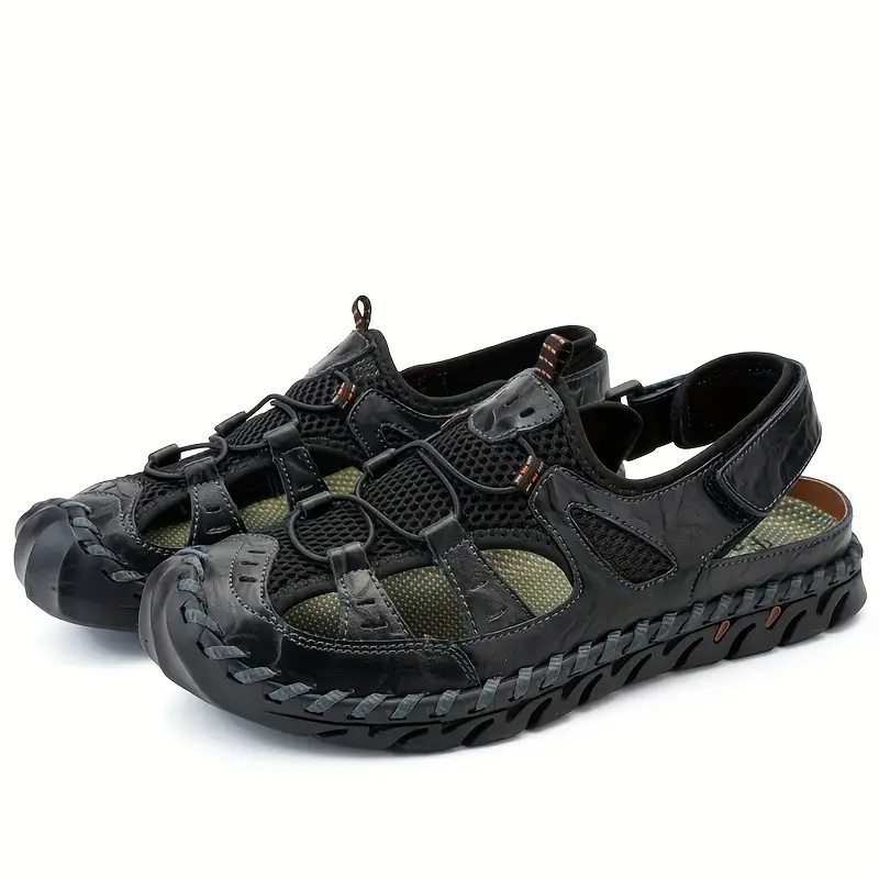 TrekStep™ Men’s Closed-Toe Comfort Sandals – Breathable Support for All-Day Walking