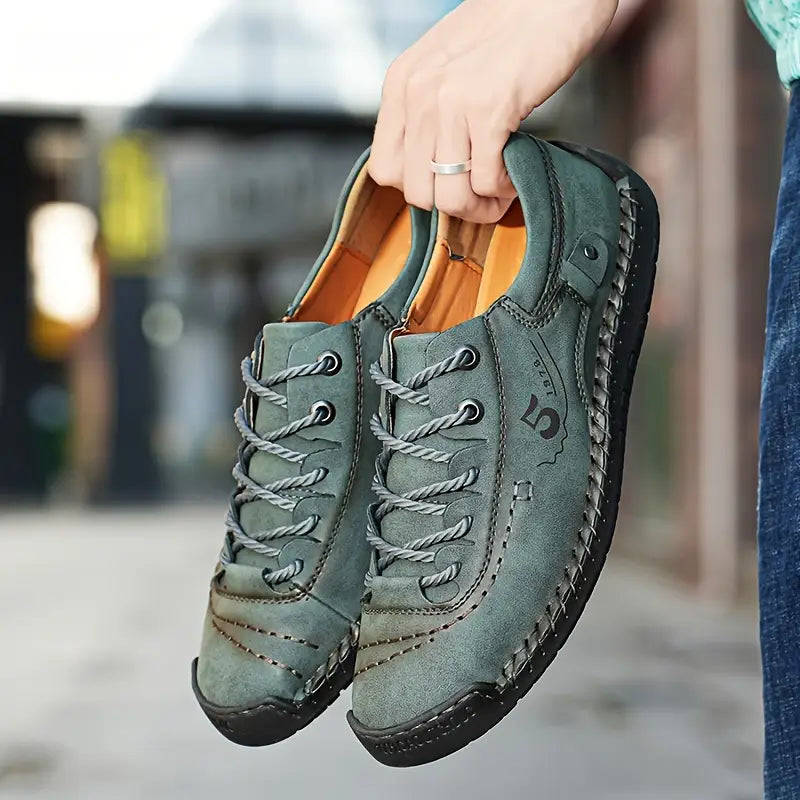 2025 Handmade Leather Sneakers for Men – Supportive & Stylish