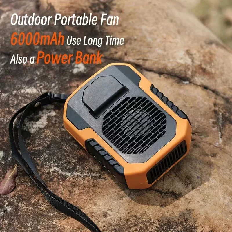 Early Summer Sale 49% Off🔥 2025 Smart AI Long-lasting Battery Powerful Portable Waist Clip Fan, Wearable Hanging Neck Fan