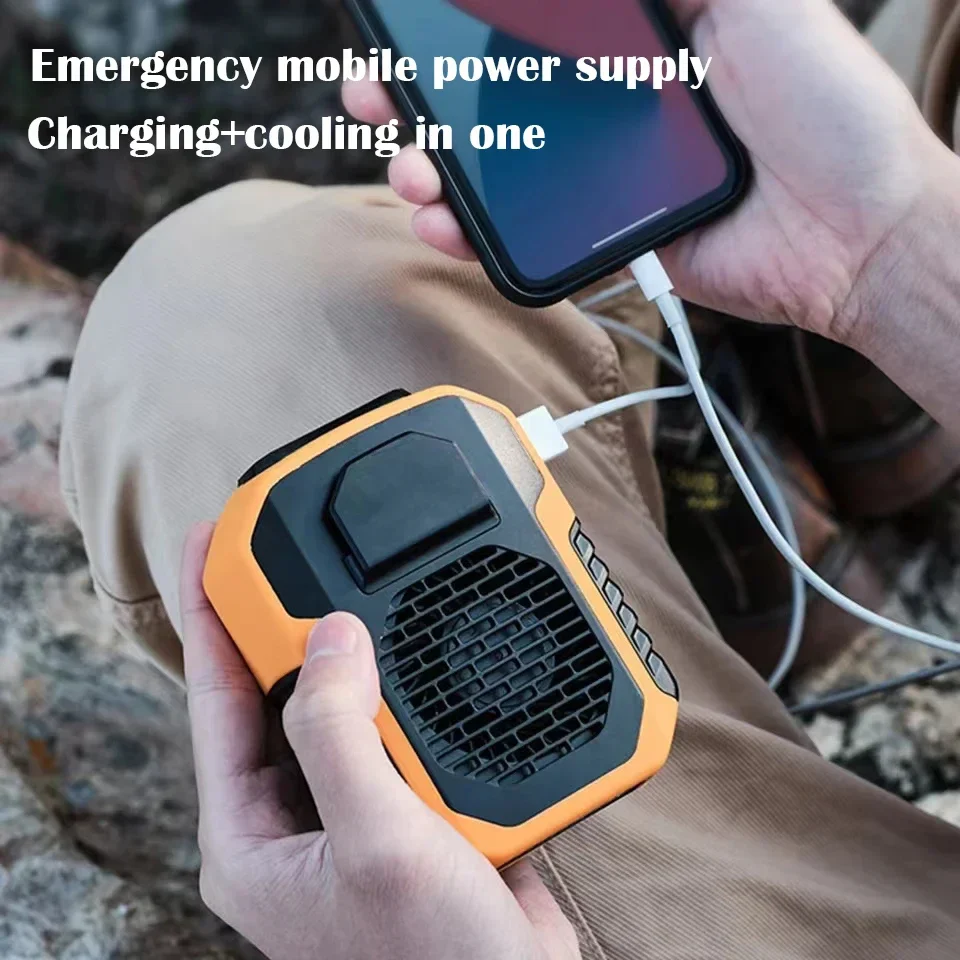 Early Summer Sale 49% Off🔥 2025 Smart AI Long-lasting Battery Powerful Portable Waist Clip Fan, Wearable Hanging Neck Fan