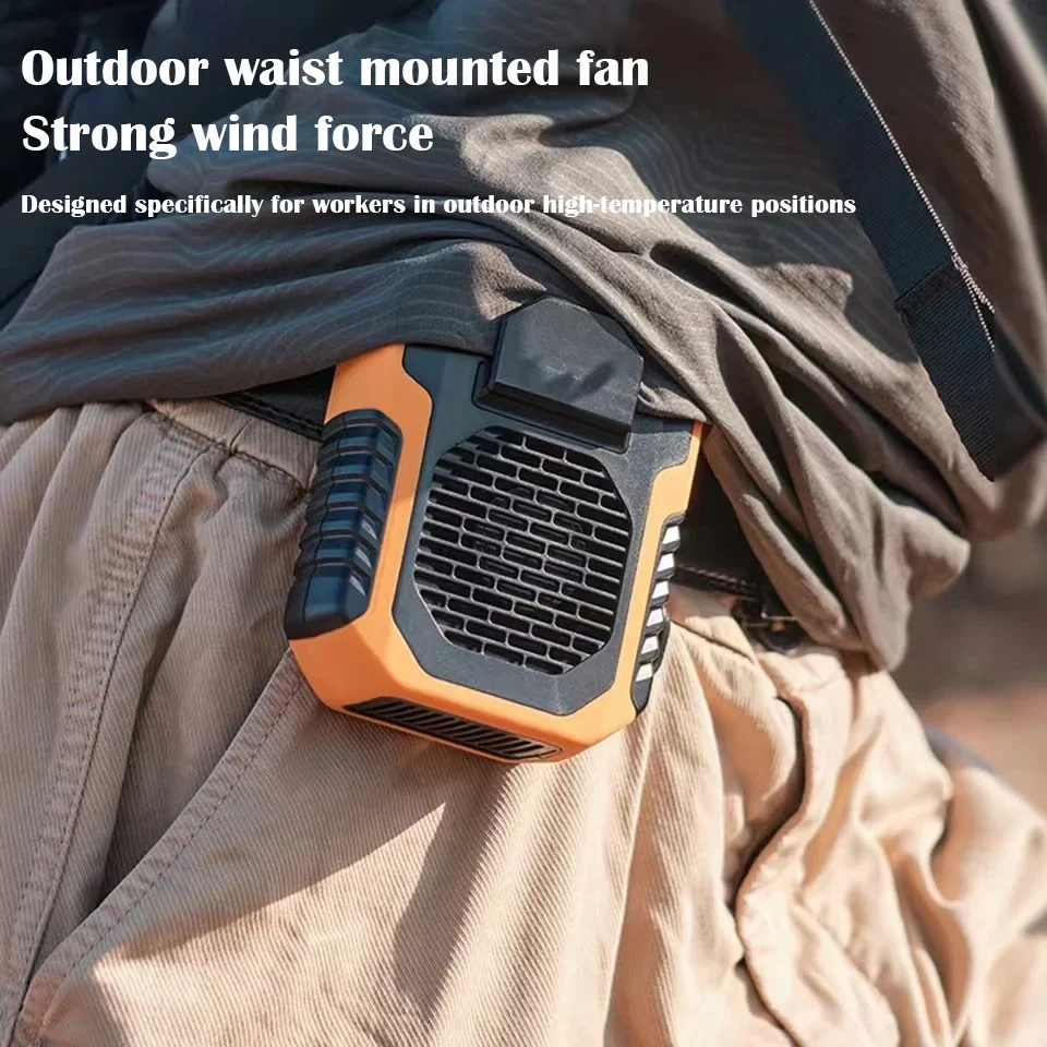 Early Summer Sale 49% Off🔥 2025 Smart AI Long-lasting Battery Powerful Portable Waist Clip Fan, Wearable Hanging Neck Fan