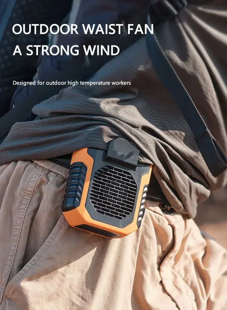 Early Summer Sale 49% Off🔥 2025 Smart AI Long-lasting Battery Powerful Portable Waist Clip Fan, Wearable Hanging Neck Fan