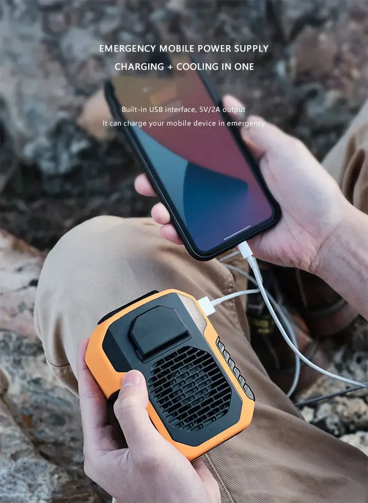 Early Summer Sale 49% Off🔥 2025 Smart AI Long-lasting Battery Powerful Portable Waist Clip Fan, Wearable Hanging Neck Fan