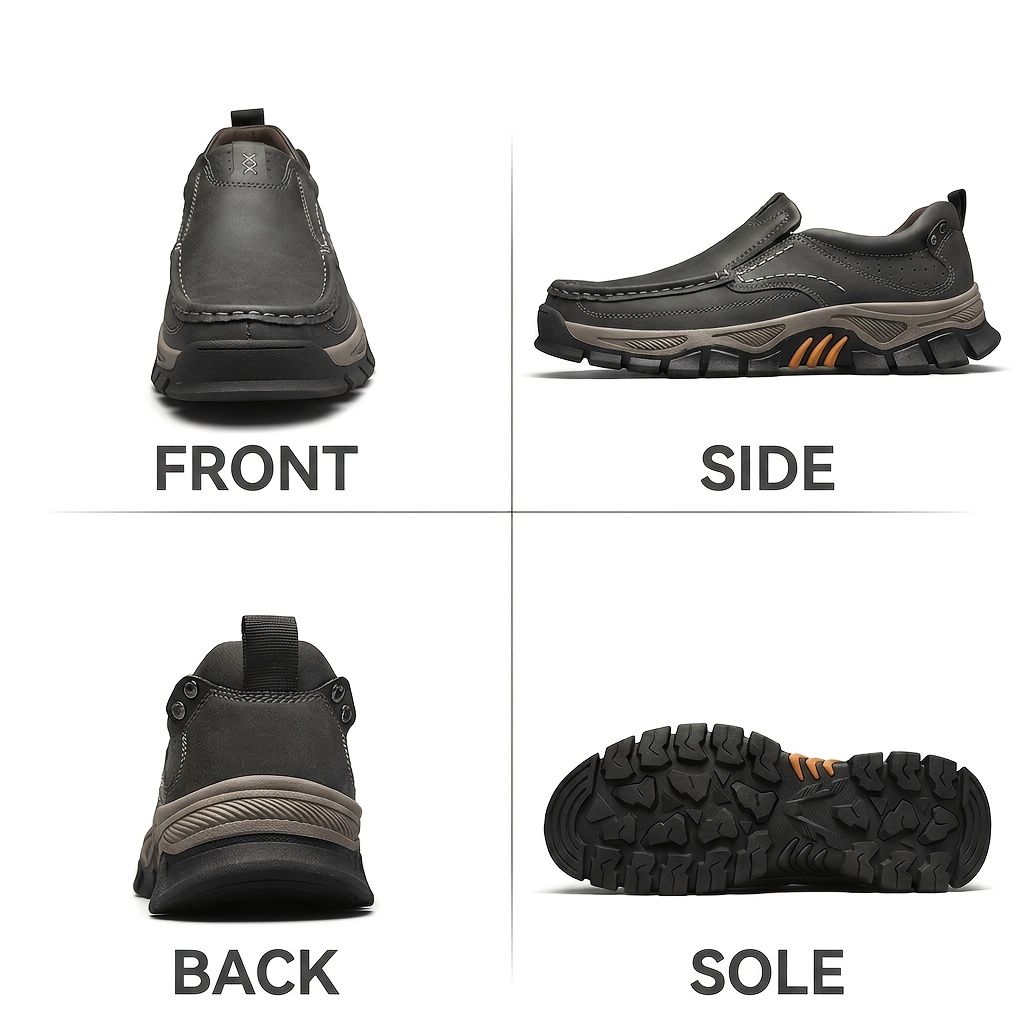 Men's Rugged Slip-On Shoes – Orthopedic Comfort & Wide Fit