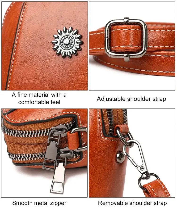 🔥MOTHER'S DAY SALE - 49% OFF👜Premium Leather All-in-one Crossbody Phone Bag