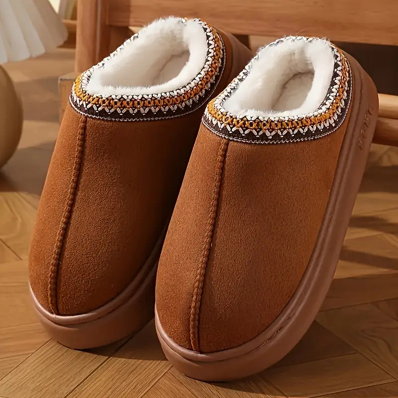 CozyStep™ Thick Sole Home Slippers – Plush Warmth & Non-Slip Comfort for Everyday Use