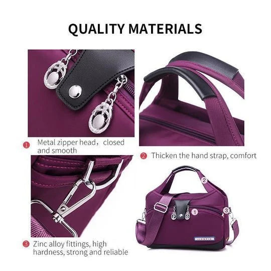 Women Large Capacity Waterproof Crossbody Shoulder Bag, Fashion Anti-theft Handbag