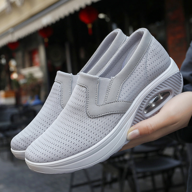 Air Cushion Slip-On Orthopedic Diabetic Walking Shoes, Soft Comfortable Working Shoes