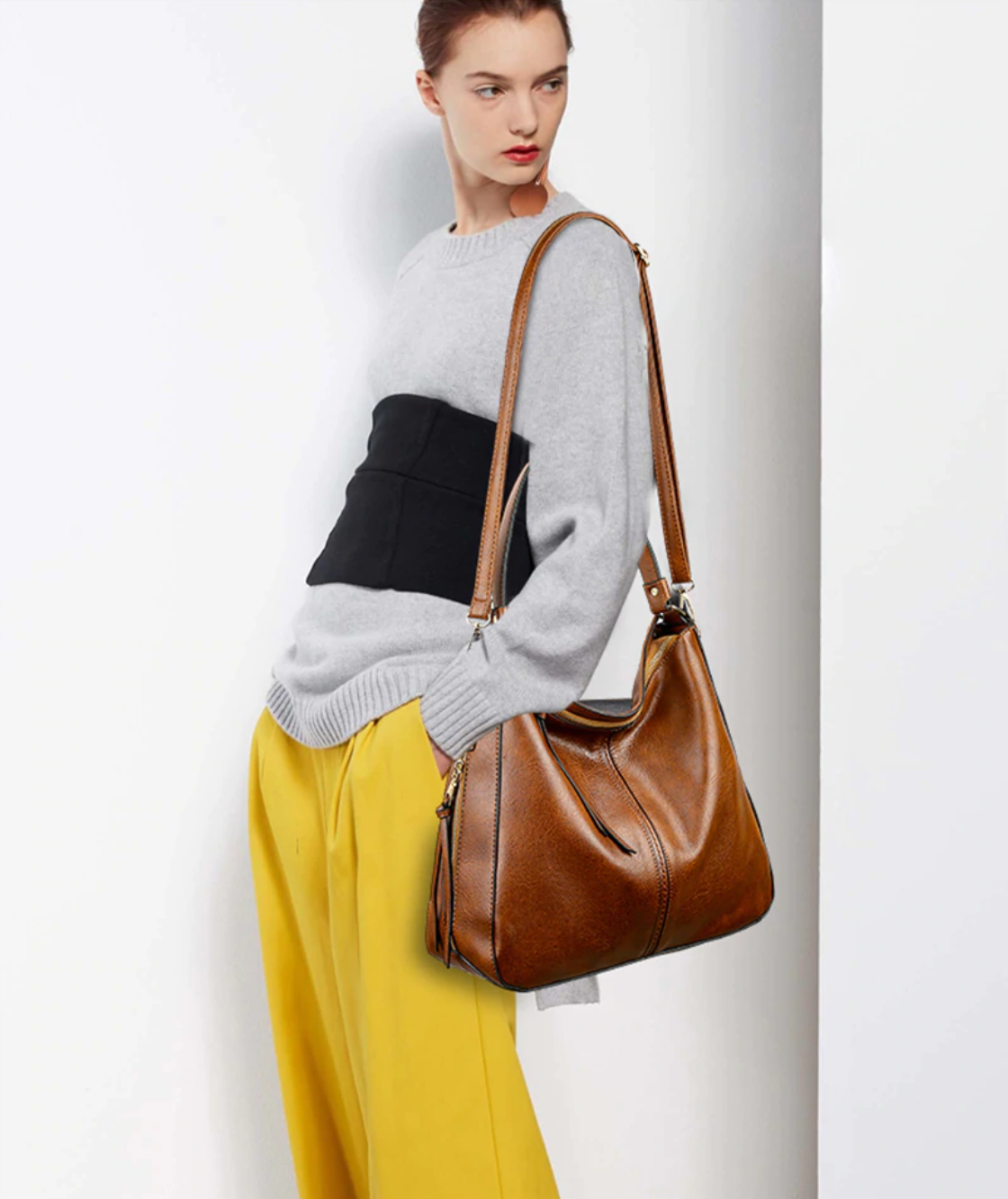 Luxury Leather Hobo Handbag [Special Gift for Limited time]