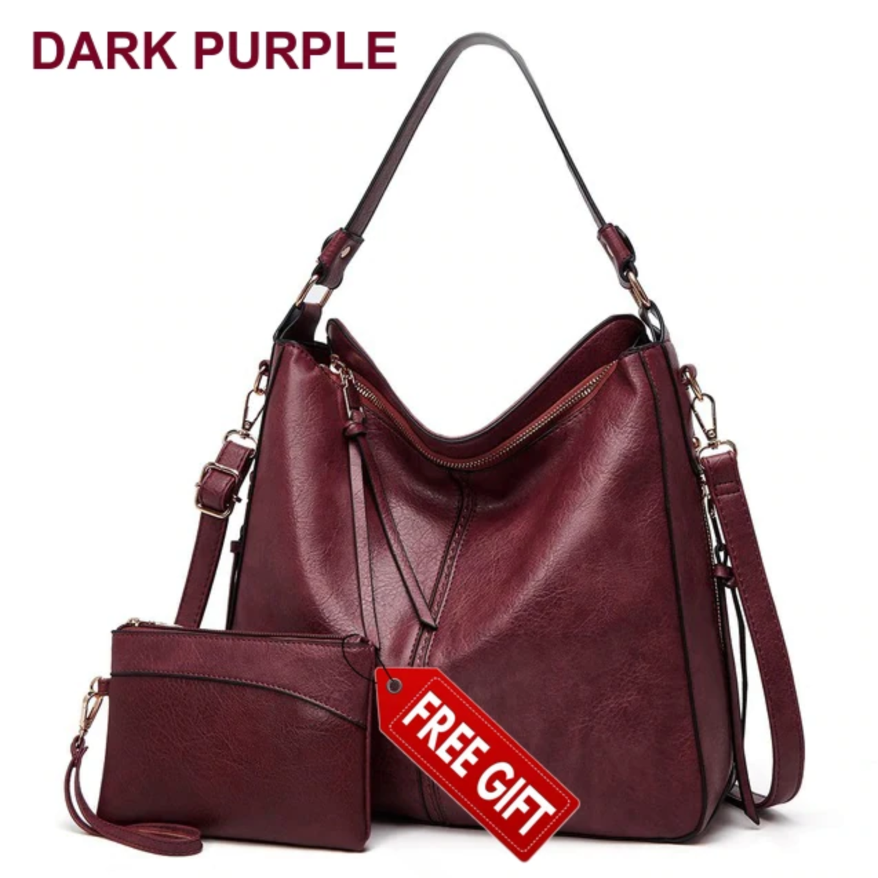 Luxury Leather Hobo Handbag [Special Gift for Limited time]