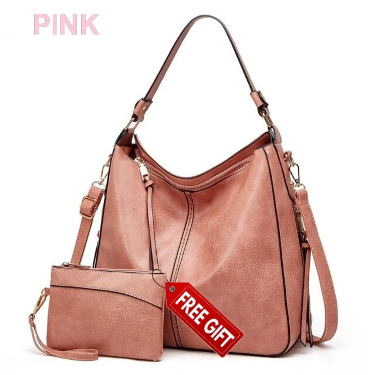 Luxury Leather Hobo Handbag [Special Gift for Limited time]