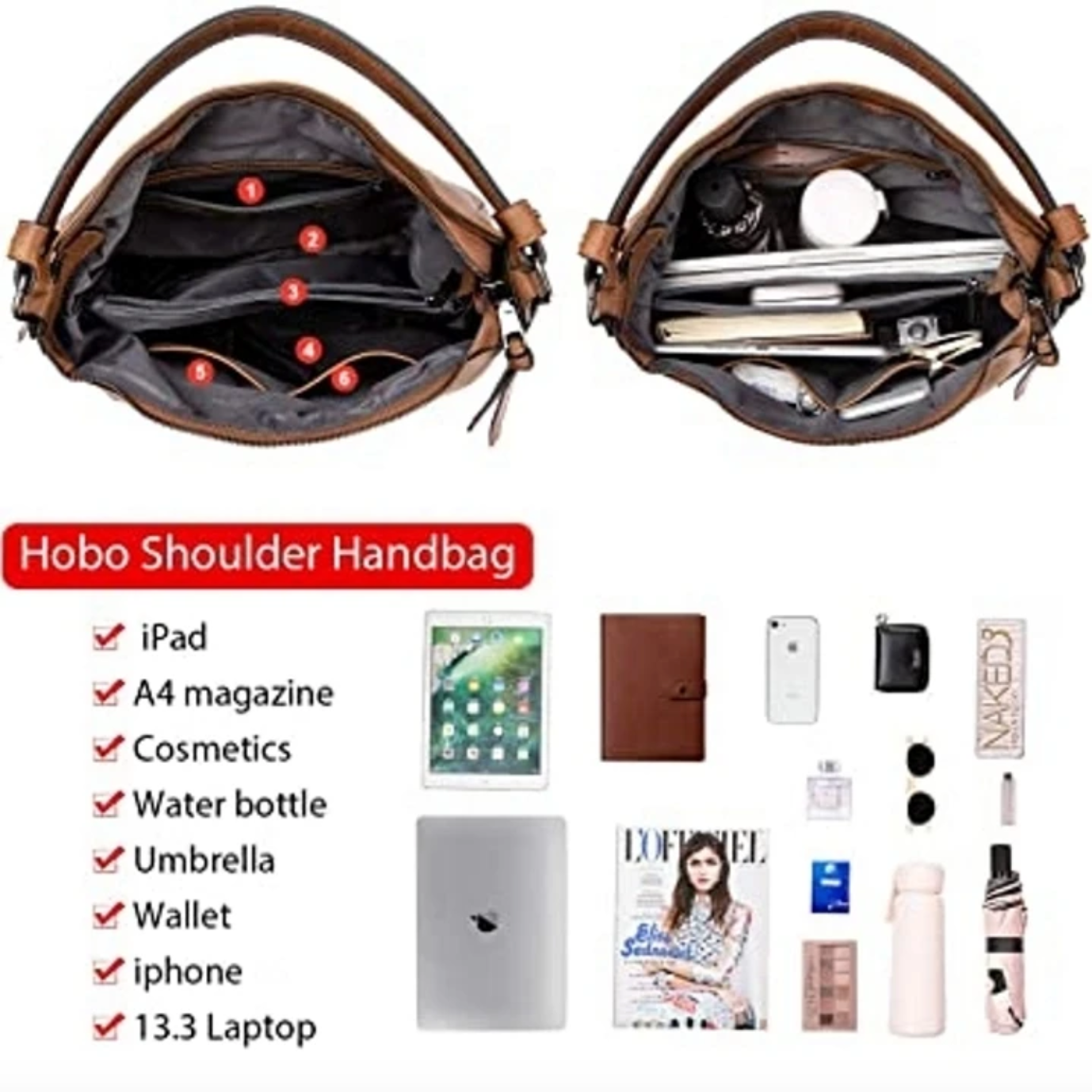 Luxury Leather Hobo Handbag [Special Gift for Limited time]