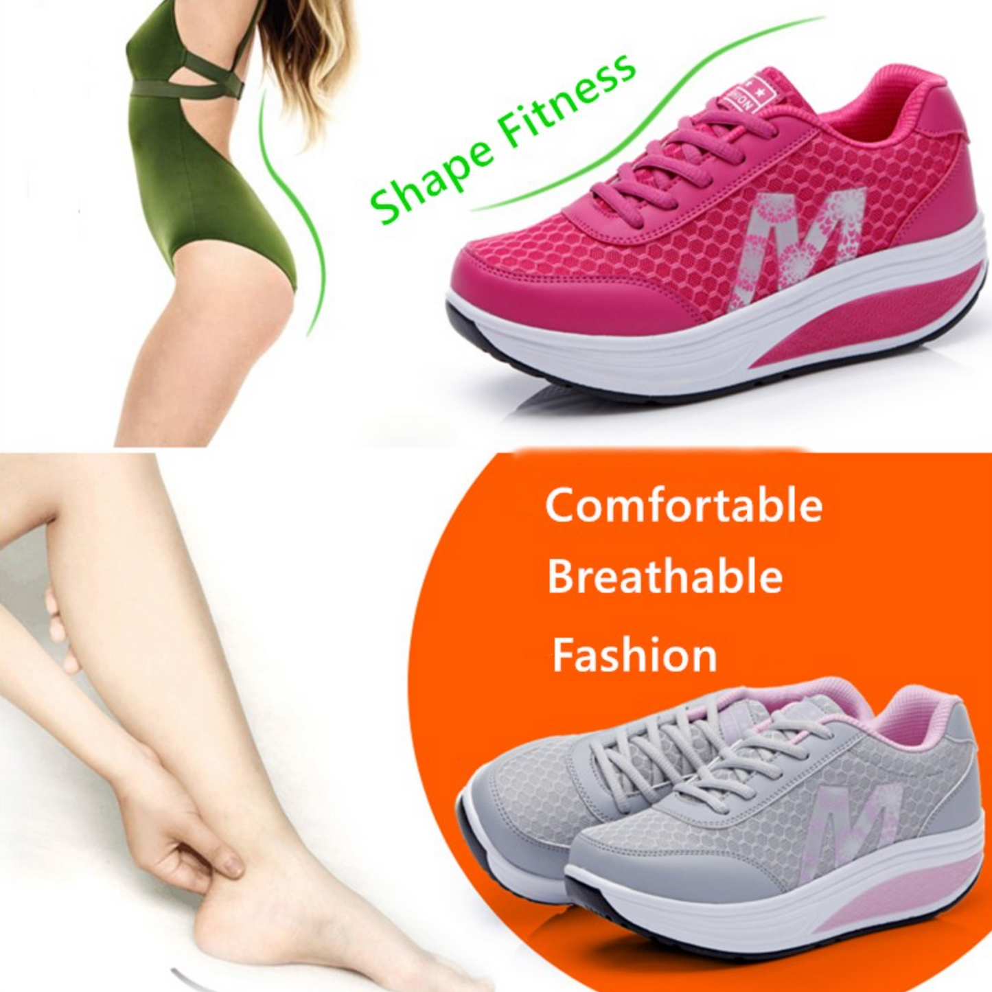 Women Orthopedic Lightweight Walking Sneakers, Comfortable Work Shoes