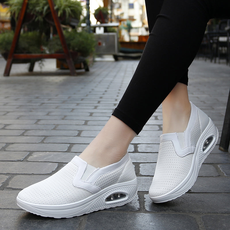 Air Cushion Slip-On Orthopedic Diabetic Walking Shoes, Soft Comfortable Working Shoes
